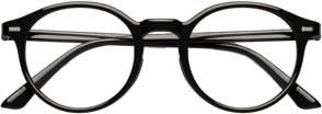 black round glasses